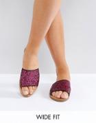 New Look Wide Fit Embellished Flat Sandal - Pink