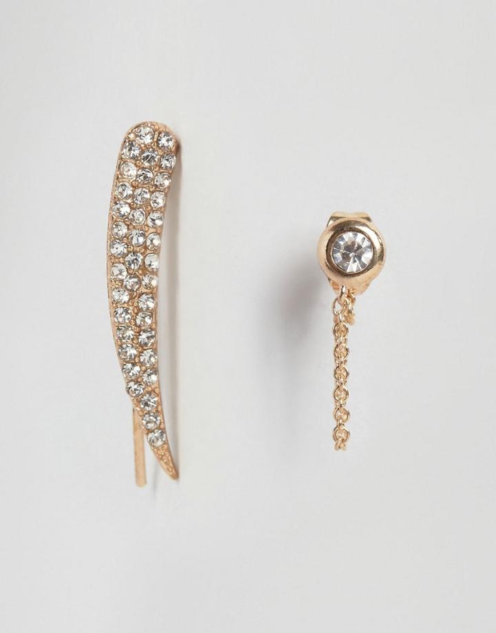 Aldo Bordwell Ear Cuff & Stud Earrings - Gold