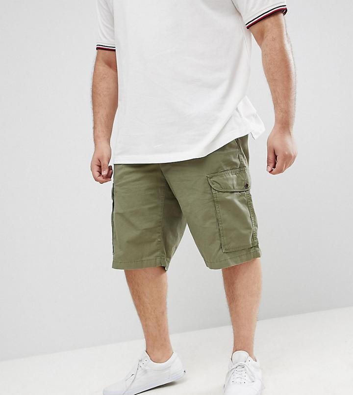 Tommy Hilfiger Plus John Cargo Shorts Light Twill In Green - Green
