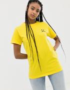 Adolescent Clothing Sad Face T-shirt - Yellow