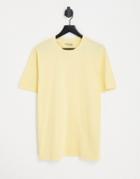 Selected Homme Relaxed Fit T-shirt In Yellow