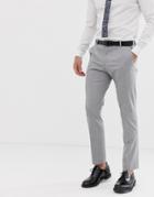 Selected Homme Slim Fit Stretch Suit Pants In Light Gray
