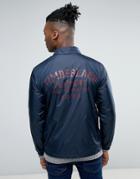 Timberland Coach Jacket Back Logo Slim Fit In Navy - Navy