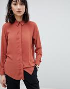 Asos Design Soft Shirt - Tan