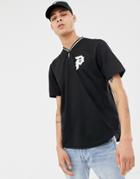 Primitive Practise Baeball T-shirt With Logo In Black - Black