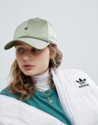Adidas Originals Satin Cap In Green - Green