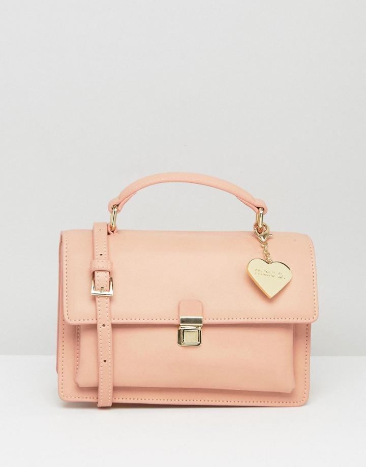 Marc B Marge Triple Compartment Cross Body - Pink