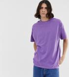 Reclaimed Vintage Oversized Overdye T-shirt - Purple