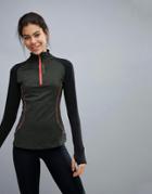 Elle Sports Zip Up Running Jacket - Gray