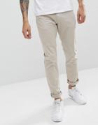 Emporio Armani J06 Slim Fit 5 Pocket Pants In Beige - Beige