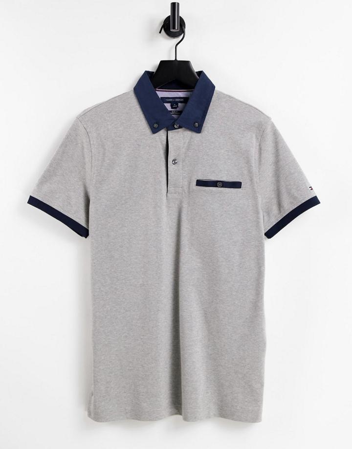 Tommy Hilfiger Burr Polo Shirt-grey
