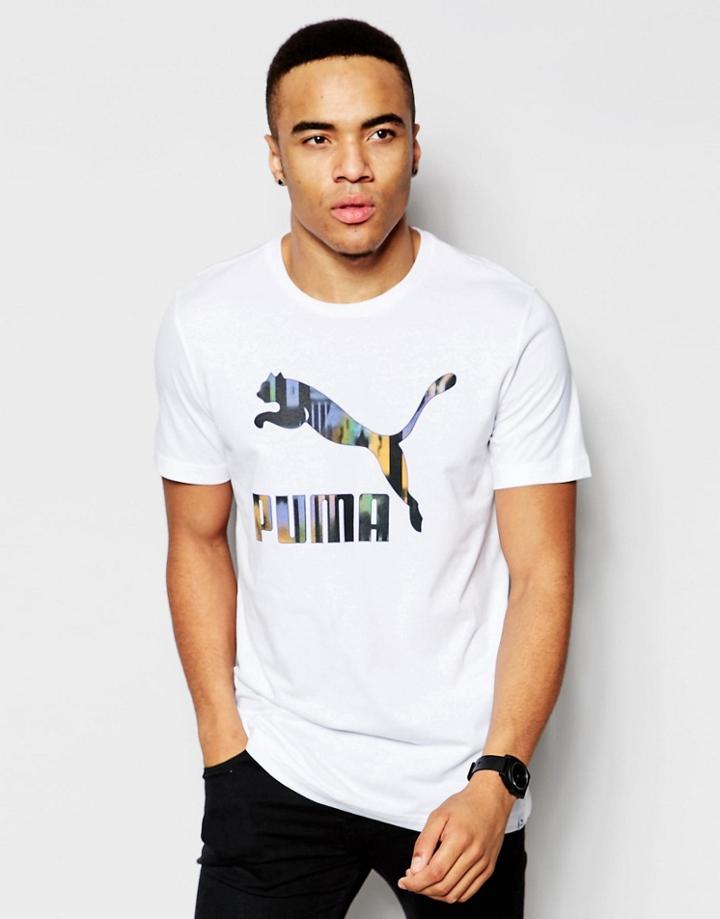 Puma Evolution Logo T-shirt - White