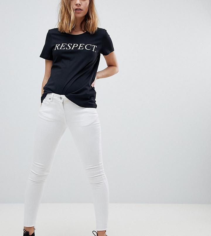 Parisian Petite Skinny Jeans - White