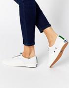 Keds Triumph Sport White Perforated Leather Sneakers - White