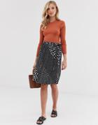 Vero Moda Floral Print Mix Skirt-multi
