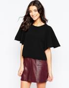 Traffic People Butterfly Kiss Top - Black