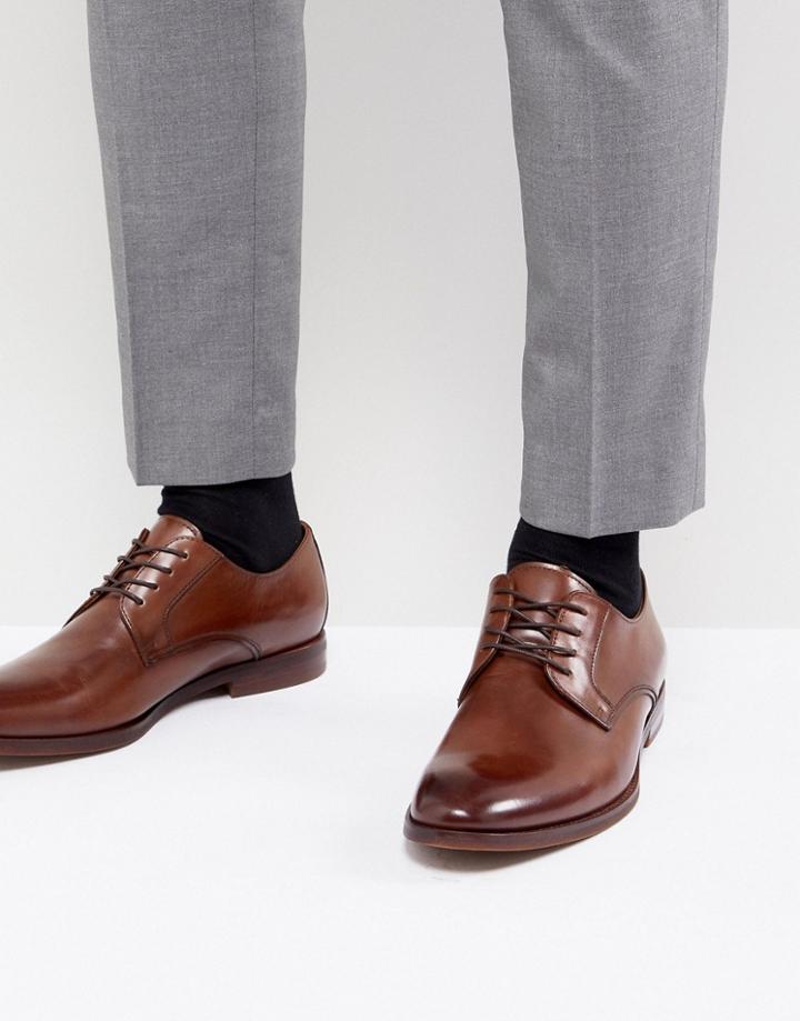 Aldo Yilaven Leather Derby Shoes In Tan - Tan