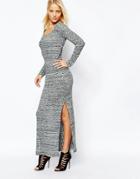 Mango Maxi Knitted Dress - Gray