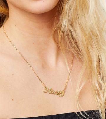 Image Gang Honey Necklace In Gold Plate