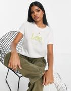 Lee Classic Logo T-shirt In White