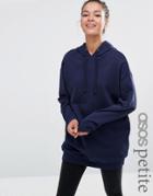 Asos Petite Ultimate Oversized Pullover Hoodie - Navy