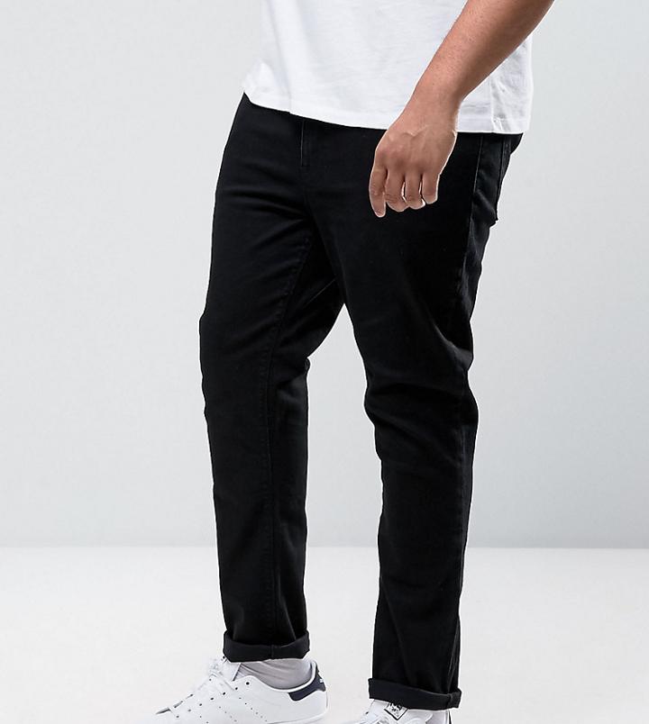 Asos Design Plus Super Skinny Jeans In Black - Black