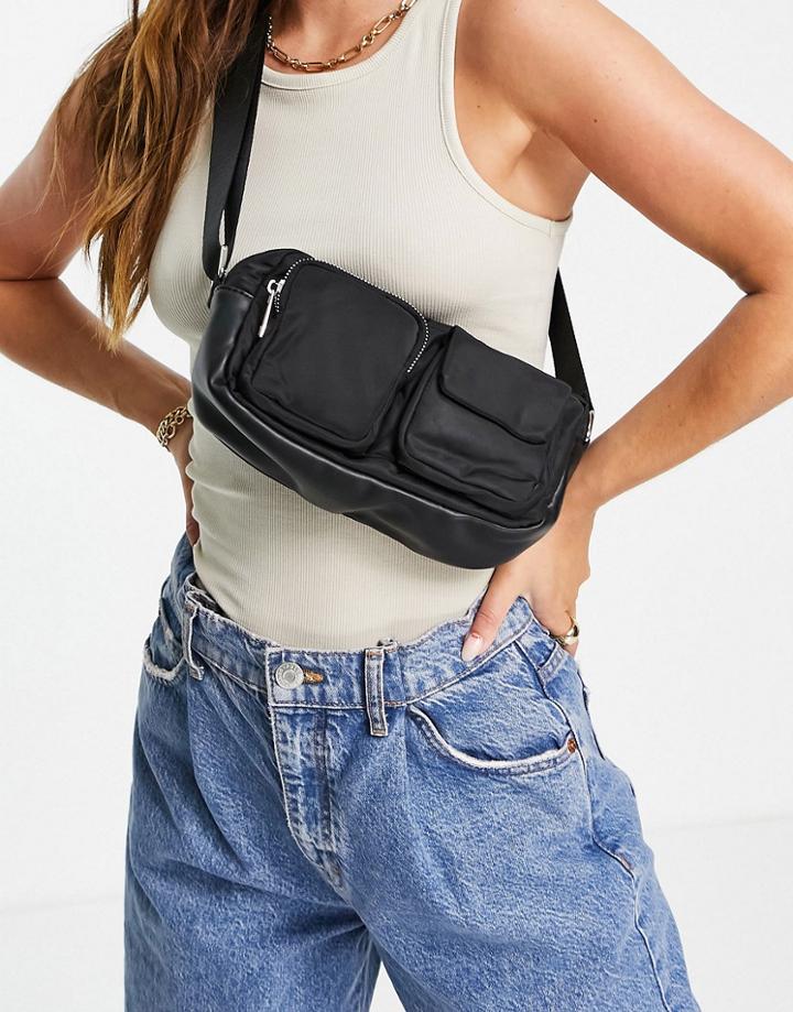 Miss Selfridge Black Utility Cross Body Bag