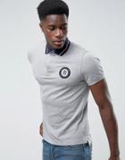 Tommy Hilfiger Carl Polo Shirt With Large Logo In Gray - Gray