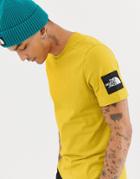 The North Face Fine 2 T-shirt In Yellow - Yellow