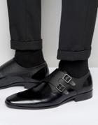 Aldo Nodia Leather Printed Monk Shoes - Black