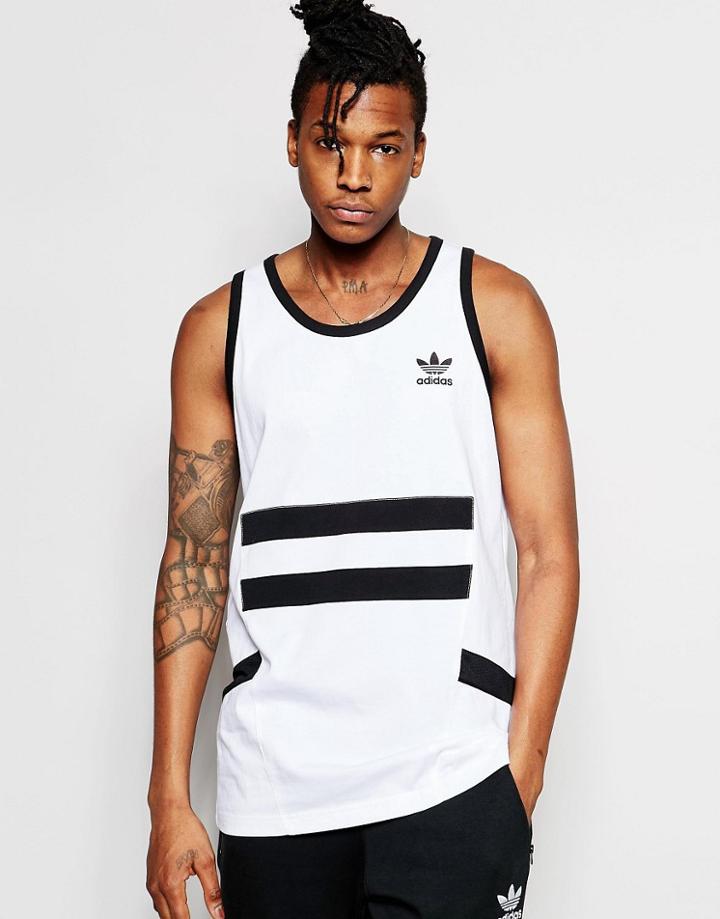 Adidas Originals 'bleached Out' Tank B45879 - White