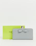 Ted Baker Aine Bow Large Wallet-gray