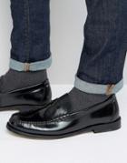 Kg By Kurt Geiger Penny Loafers In Black Leather - Black