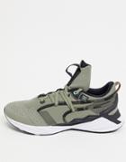 Puma Training Ultratriller Sneakers In Green And Black