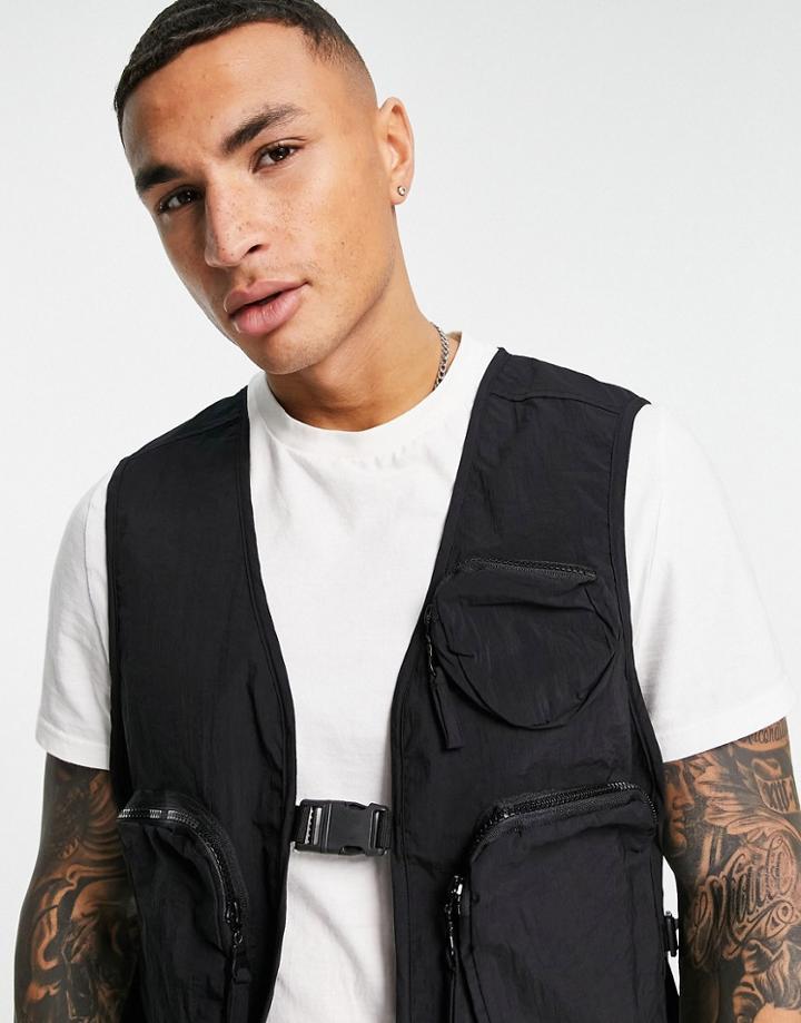 Bolongaro Trevor Sport Crinkle Nylon Performance Tank-black