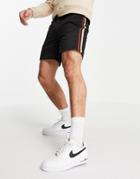 River Island Pull On Shorts In Black