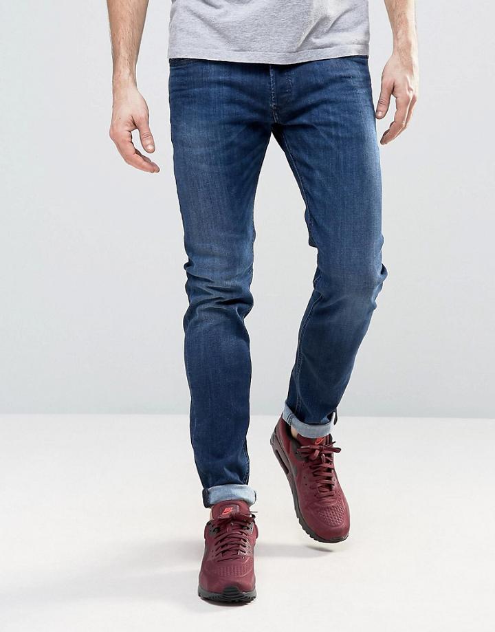 Diesel Sleenker Skinny Jean 0679k Dark Wash - Navy