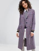 Sonia By Sonia Rykiel Small Check Tailorerd Coat - Multi