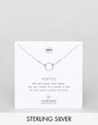 Dogeared X Asos Exclusive Rose Gold Plated Original Karma Necklace - Gold