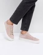 Selected Suede Sneaker - Pink