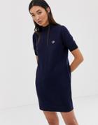Fred Perry Crew Neck Dress-black