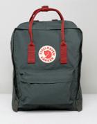 Fjallraven Kanken Backpack In Forest Green With Contrast Straps 16l - Green
