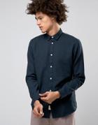 Selected Homme Pique Button Down Shirt - Blue