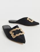 Asos Design Luminate Embellished Mules In Black