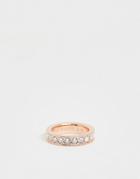 Ted Baker Rose Gold Pave Crystal Ring