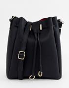 Asos Design Bonded Bucket Bag - Black