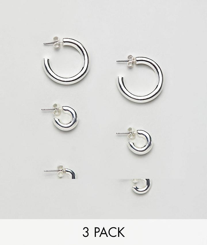 Weekday Hoop Mulitpack - Silver