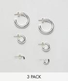 Weekday Hoop Mulitpack - Silver