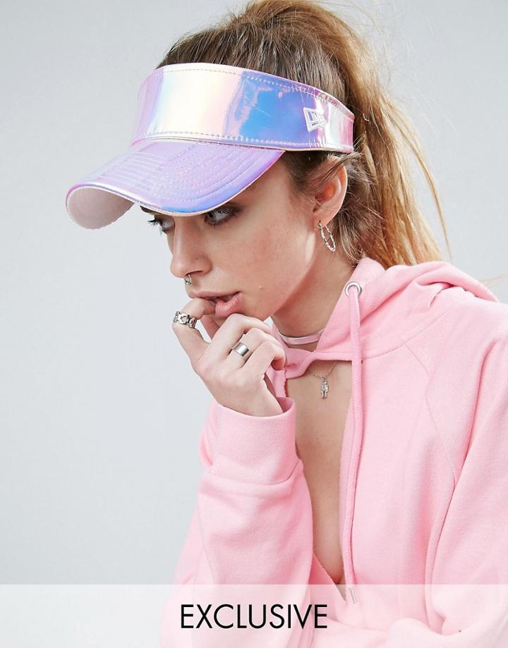 New Era Iridescent Visor - Pink