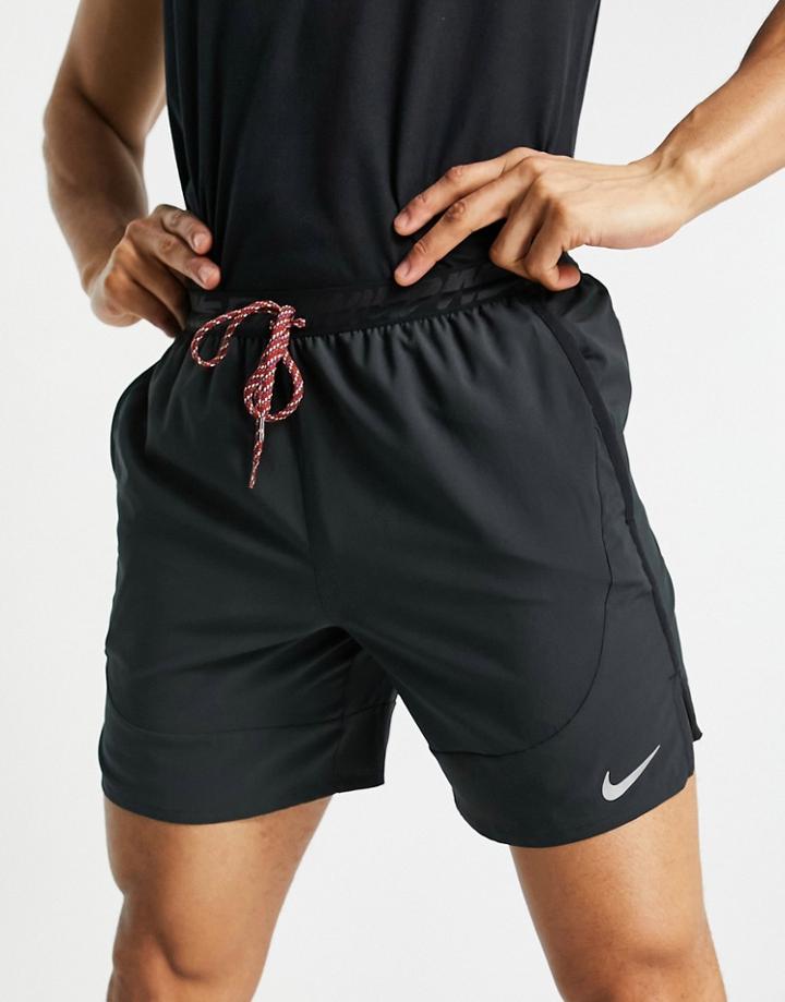 Nike Running Run Wild Flex Stride 7 Inch Shorts In Black